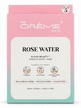 Rose Water Essence Sheet Mask Box of 5